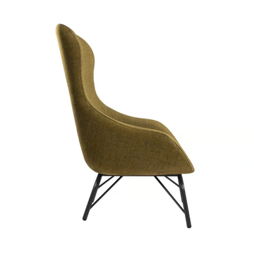 ALISHA BE01 - Bergere fabric armchair with armrests by New Life - view 3
